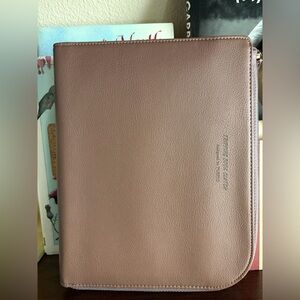 NEW Plepic All-In-One Faux Leather Ash Brown Tripping Book Clutch Organizer